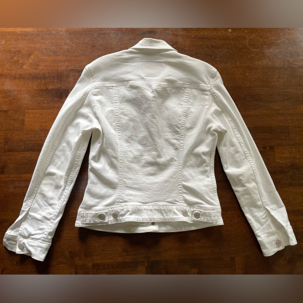 Levi’s white Jean Jacket Cotton SM - Picture 2 of 4
